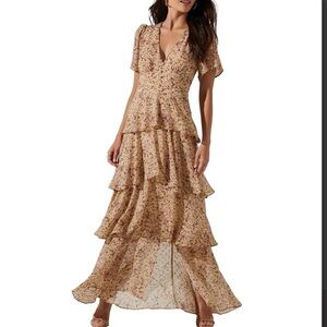 Tayla Floral Ruffle Maxi Dress